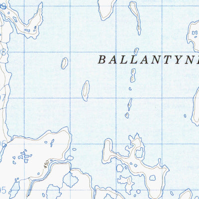 Natural Resources Canada Lac Ballantyne, QC (024K11 CanMatrix) digital map