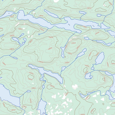 Natural Resources Canada Lac Bardin (033B08 Toporama) digital map