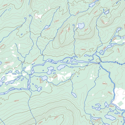 Natural Resources Canada Lac Barou, QC (033A01 Toporama) digital map