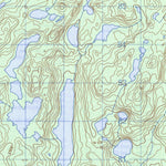 Natural Resources Canada Lac Barrin, QC (012M08 CanMatrix) digital map