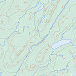 Natural Resources Canada Lac Barrin, QC (012M08 Toporama) digital map