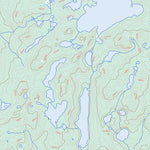 Natural Resources Canada Lac Barrin, QC (012M08 Toporama) digital map