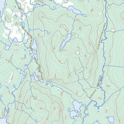 Natural Resources Canada Lac Bastille, NL (012N14 Toporama) digital map