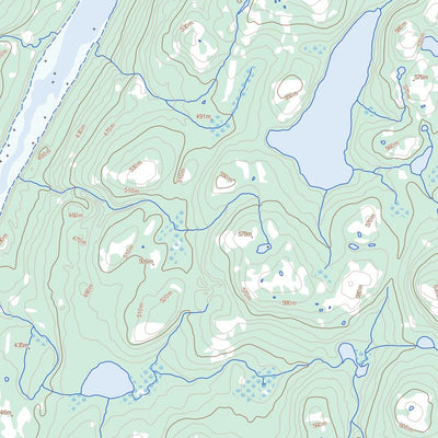 Natural Resources Canada Lac Bazire, QC (023N03 Toporama) digital map