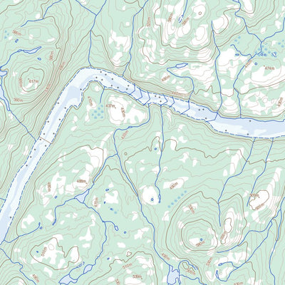 Natural Resources Canada Lac Bazire, QC (023N03 Toporama) digital map
