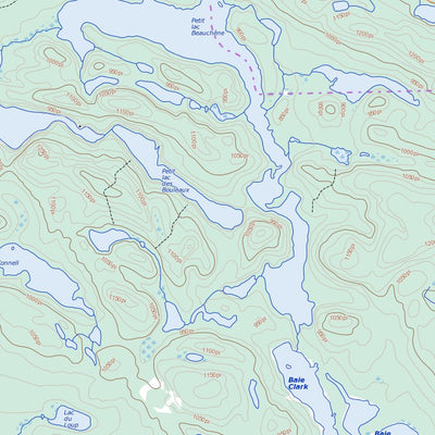 Natural Resources Canada Lac Beauchêne, ON (031L10 Toporama) digital map