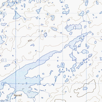 Natural Resources Canada Lac Bégin West, QC (035F07_W CanMatrix) digital map