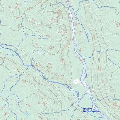 Natural Resources Canada Lac Bégon, NL (012M16 Toporama) digital map