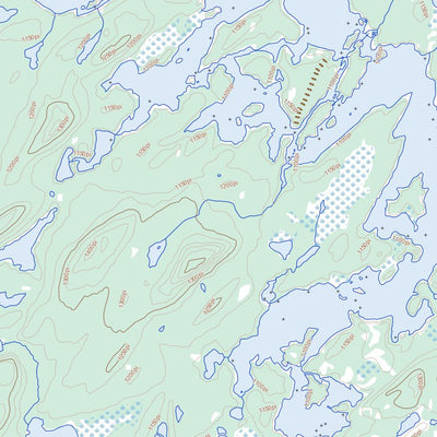Natural Resources Canada Lac Bellinger, QC (032O08 Toporama) digital map