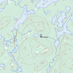Natural Resources Canada Lac Bellinger, QC (032O08 Toporama) digital map