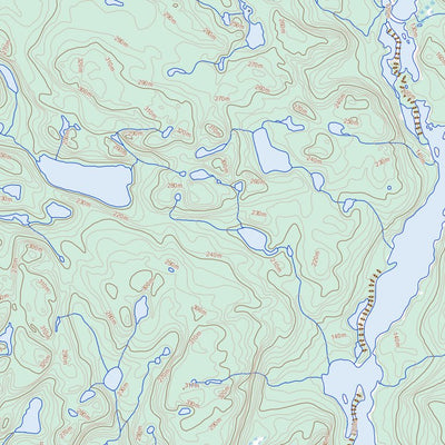 Natural Resources Canada Lac Bernadette, QC (012O04 Toporama) digital map