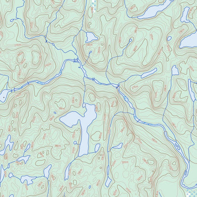 Natural Resources Canada Lac Bernadette, QC (012O04 Toporama) digital map