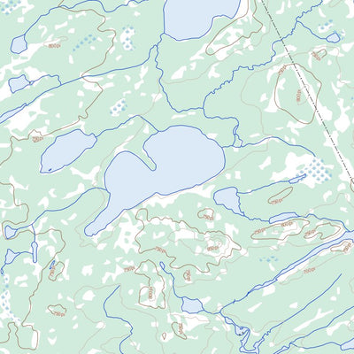 Natural Resources Canada Lac Bernou, QC (033C11 Toporama) digital map