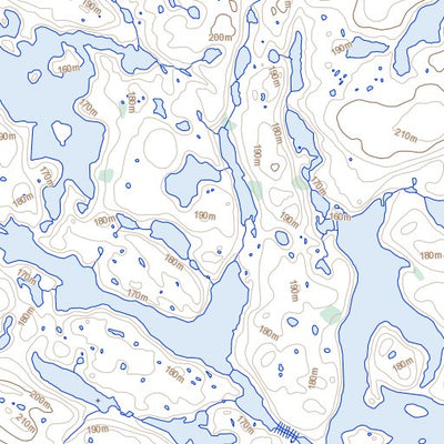 Natural Resources Canada Lac Bertaut, QC (034O16 Toporama) digital map