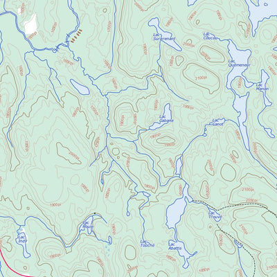 Natural Resources Canada Lac Bignell, QC (032A05 Toporama) digital map