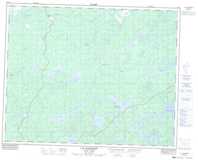 Natural Resources Canada Lac Boisrobert, QC (032N11 CanMatrix) digital map
