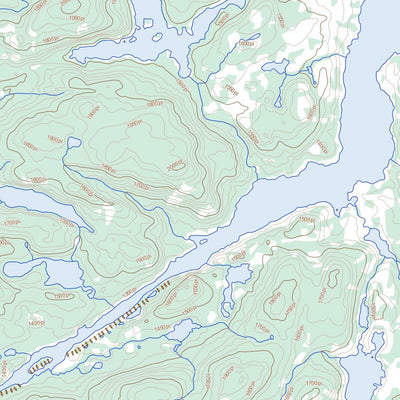 Natural Resources Canada Lac Boisseau, QC (033A14 Toporama) digital map