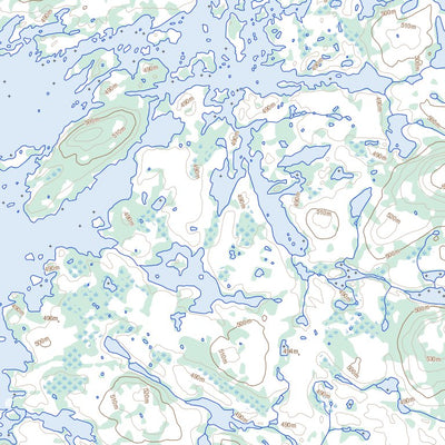 Natural Resources Canada Lac Bonaventure, NL (023I15 Toporama) digital map