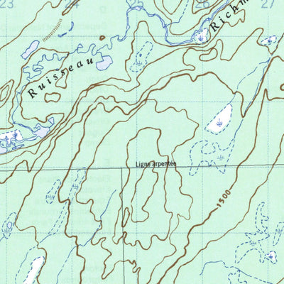 Natural Resources Canada Lac Bonneville, QC (032I14 CanMatrix) digital map