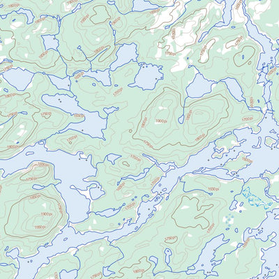 Natural Resources Canada Lac Bordier, QC (023E14 Toporama) digital map