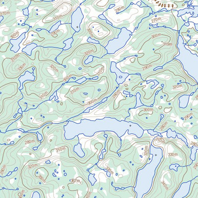 Natural Resources Canada Lac Bouchaud, QC (034G01 Toporama) digital map