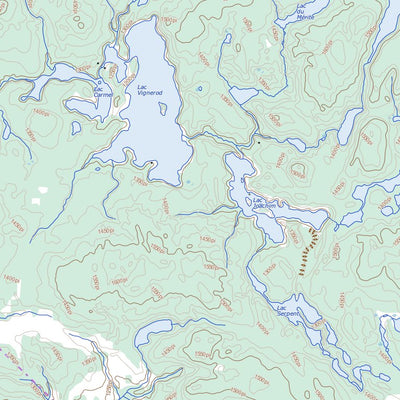 Natural Resources Canada Lac Boucher, QC (031P06 Toporama) digital map