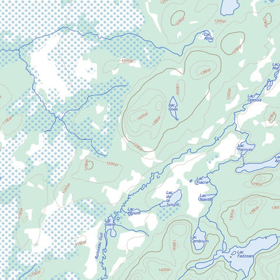 Natural Resources Canada Lac Bouchette, QC (031N10 Toporama) digital map