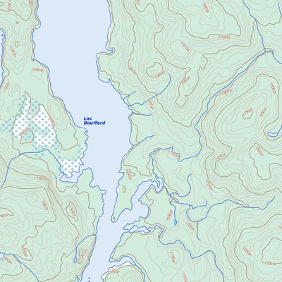 Natural Resources Canada Lac Bouffard, QC (022J12 Toporama) digital map