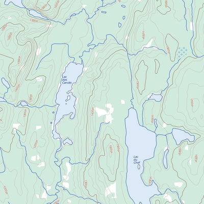 Natural Resources Canada Lac Bourgat, QC (032H11 Toporama) digital map