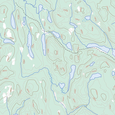 Natural Resources Canada Lac Bourgat, QC (032H11 Toporama) digital map