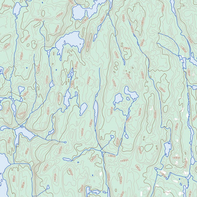 Natural Resources Canada Lac Brézel, QC (022I11 Toporama) digital map