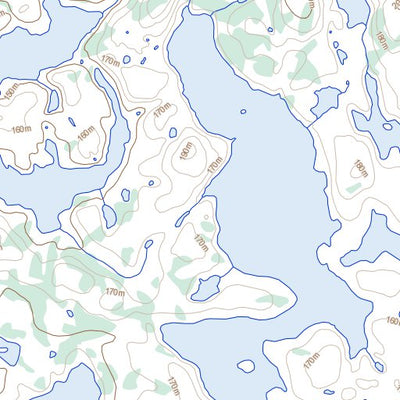 Natural Resources Canada Lac Brunel, QC (034O09 Toporama) digital map