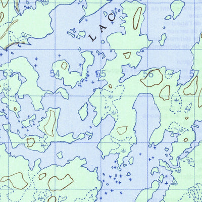 Natural Resources Canada Lac Bueil, QC (032J16 CanMatrix) digital map