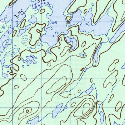 Natural Resources Canada Lac Bueil, QC (032J16 CanMatrix) digital map
