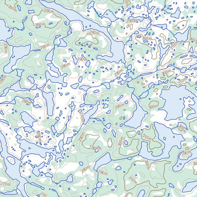 Natural Resources Canada Lac Campos, QC (034G16 Toporama) digital map
