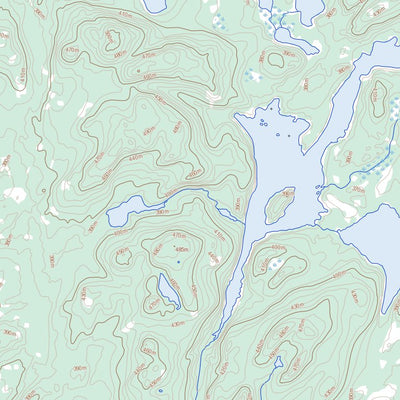 Natural Resources Canada Lac Capichigamau, QC (032J05 Toporama) digital map