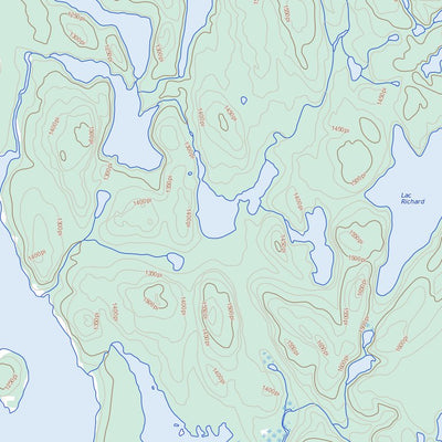 Natural Resources Canada Lac Carteret, QC (022F14 Toporama) digital map
