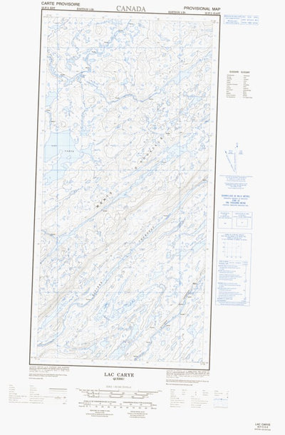 Natural Resources Canada Lac Carye East, QC (035F03 CanMatrix) digital map