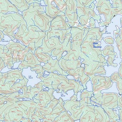 Natural Resources Canada Lac Cassette, QC (022C14 Toporama) digital map
