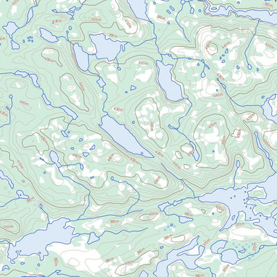 Natural Resources Canada Lac Caujan, QC (033P06 Toporama) digital map