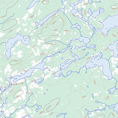 Natural Resources Canada Lac Caulincourt (033A06 Toporama) digital map