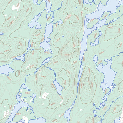 Natural Resources Canada Lac Cawachagamite, QC (032O09 Toporama) digital map