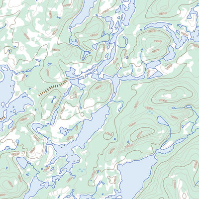 Natural Resources Canada Lac Chambure, QC (023E15 Toporama) digital map
