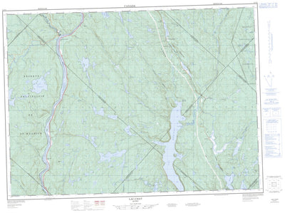 Natural Resources Canada Lac-Chat, QC (031P02 CanMatrix) digital map
