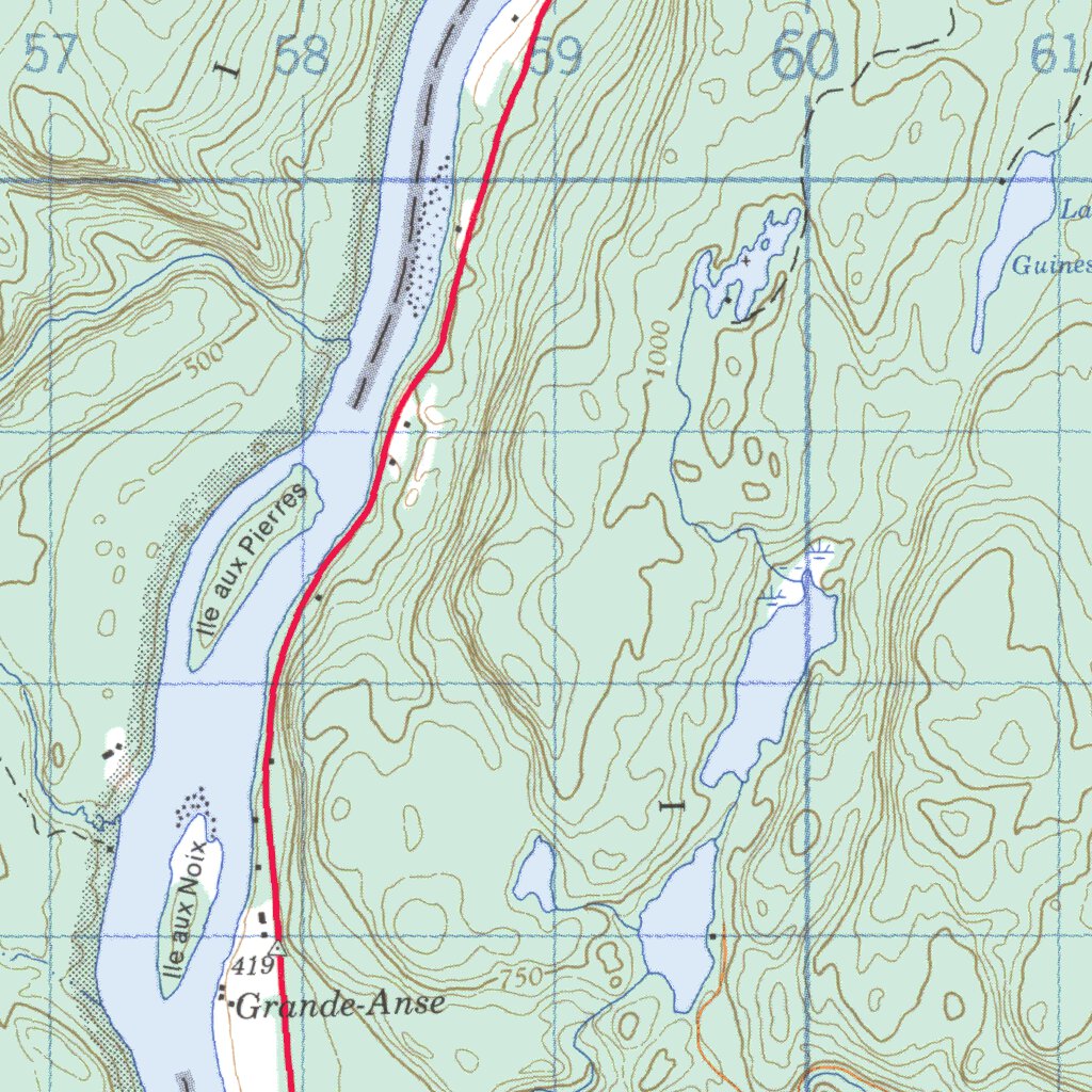 Lac-Chat, QC (031P02 CanMatrix) Map by Natural Resources Canada ...
