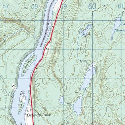 Natural Resources Canada Lac-Chat, QC (031P02 CanMatrix) digital map