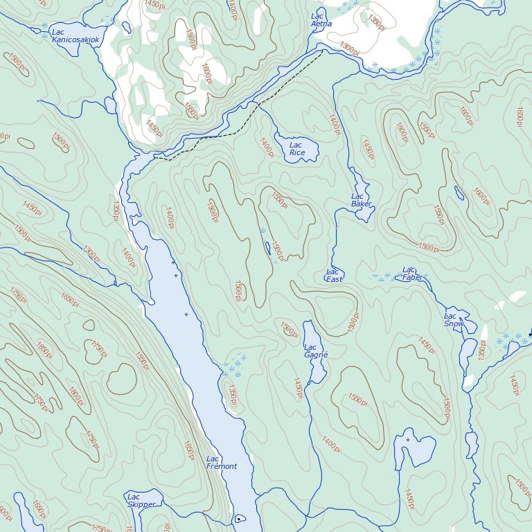 Lac Châteauvert (031P12 Toporama) Map by Natural Resources Canada ...