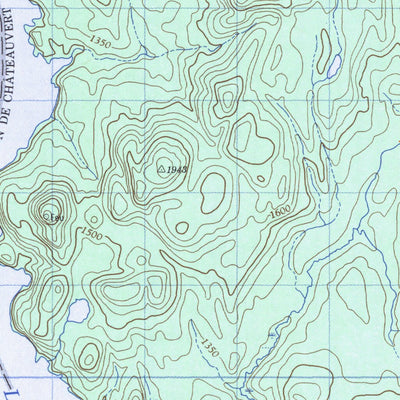 Natural Resources Canada Lac Châteauvert, QC (031P12 CanMatrix) digital map