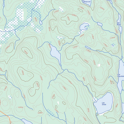 Natural Resources Canada Lac Chaumonot, QC (031P15 Toporama) digital map