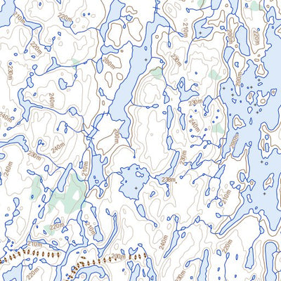 Natural Resources Canada Lac Ciaunaux, QC (034P08 Toporama) digital map